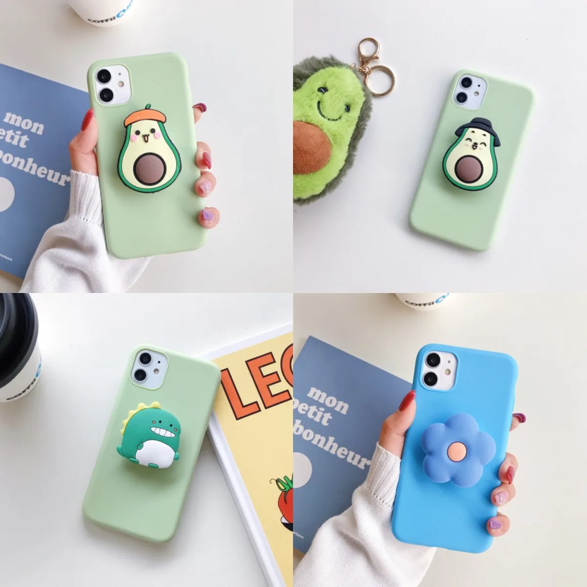Для Samsung S20 S10 S8 S9 Note 8 9 10 плюс A01 11 21 20 30 50 51 70 71 крышка динозавр авокадо ТПУ чехол