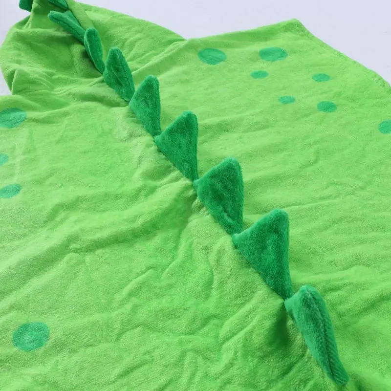 

Hooded With Paw Dinosaur Ponchos Hooded Children's Bath Towel Kids BeachTowel Infant Bathrobe