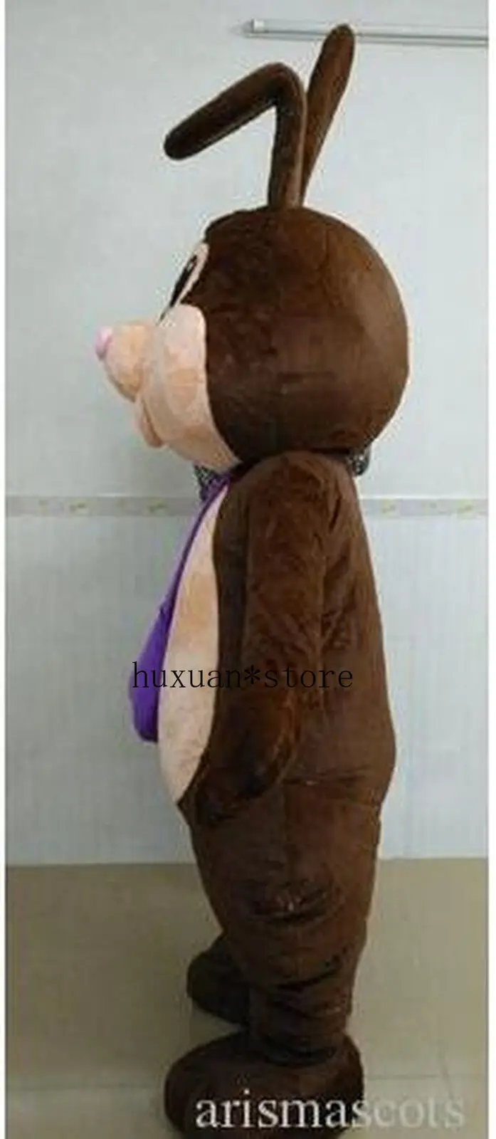 Пасхальный костюм талисмана коричневого кролика Карнавальные пушистые костюмы