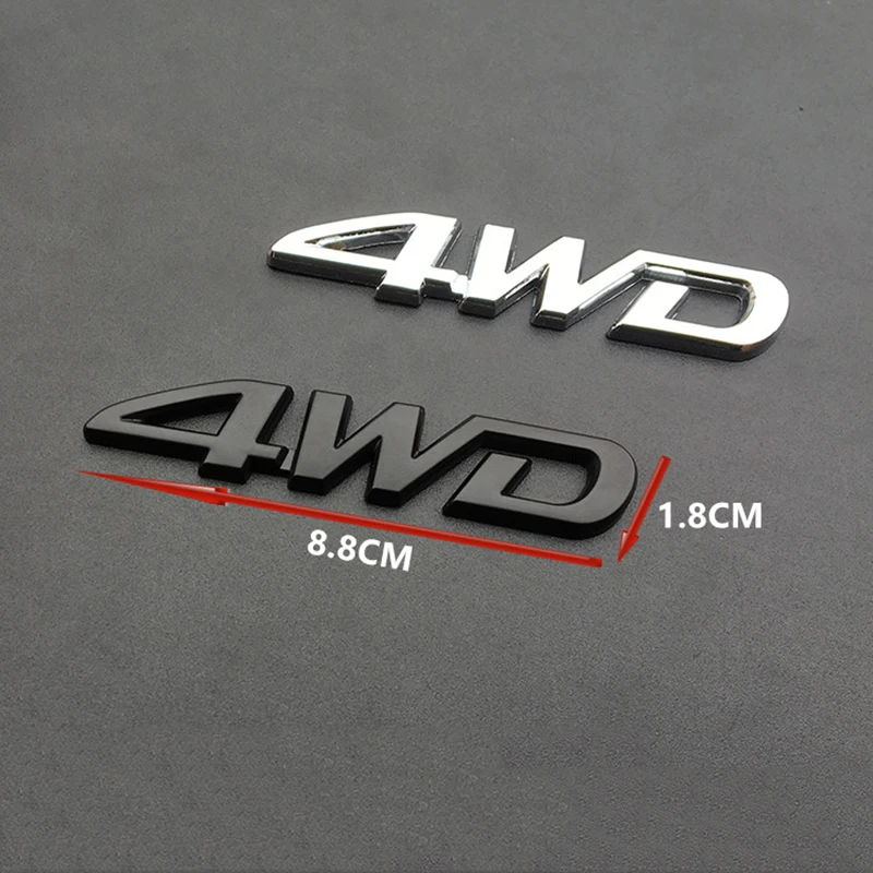 3D металлический 4WD логотип наклейка значок для автомобиля наклейки на авто