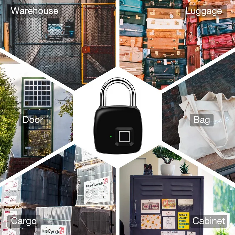 Цифровой смарт замок на дверь со сканером отпечатков пальцев интеллектуальный