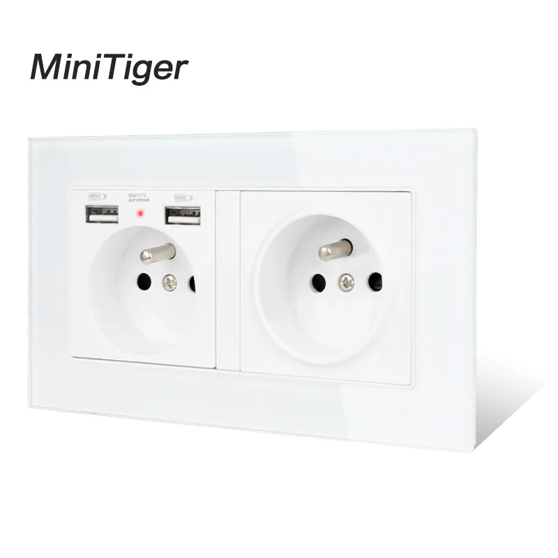 Настенная розетка с 2 USB-портами и светодиодным индикатором | Обустройство дома