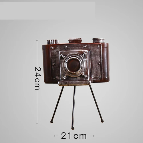 Traverse VILEAD 24 см 33 см фотоаппарат из каучука модель фигурки Винтажные Украшения для витрин студия подставки для домашнего декора Hogar подарок - Цвет: Traverse