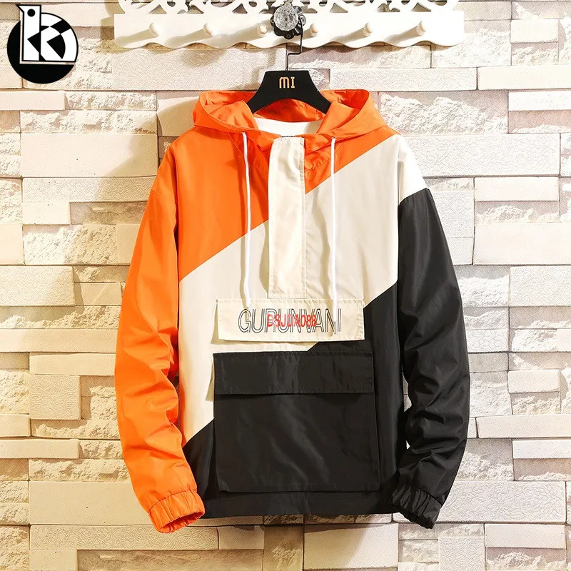 2019 новая весенняя Мужская модная верхняя одежда с буквенным принтом ветровка