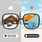 Очки солнцезащитные LIOUMO поляризационные UV400 для мужчин и женщин, большие модные дорожные солнечные очки с фотохромными линзами, 2021