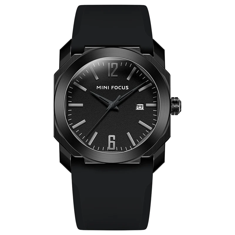 

MINI FOCUS Men's Watch Top Brand Waterproof Calendar Silicone Band Quartz Watch Reloj Hombre Simple Fashion Sport Watch Relogios