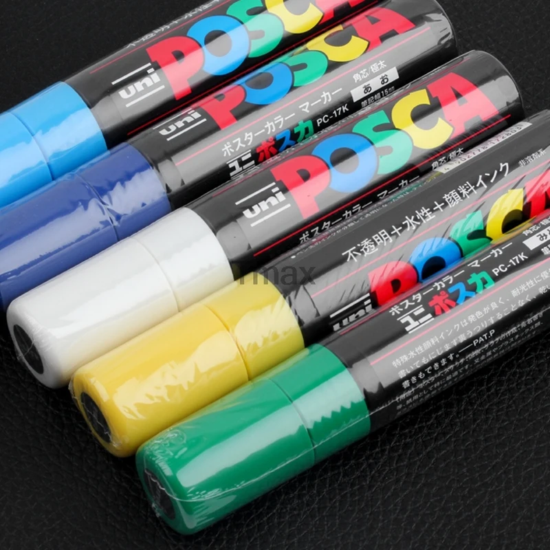 Uni Posca 1 шт. маркеры для рисования широкие 15 цветов доступны рекламы граффити детей