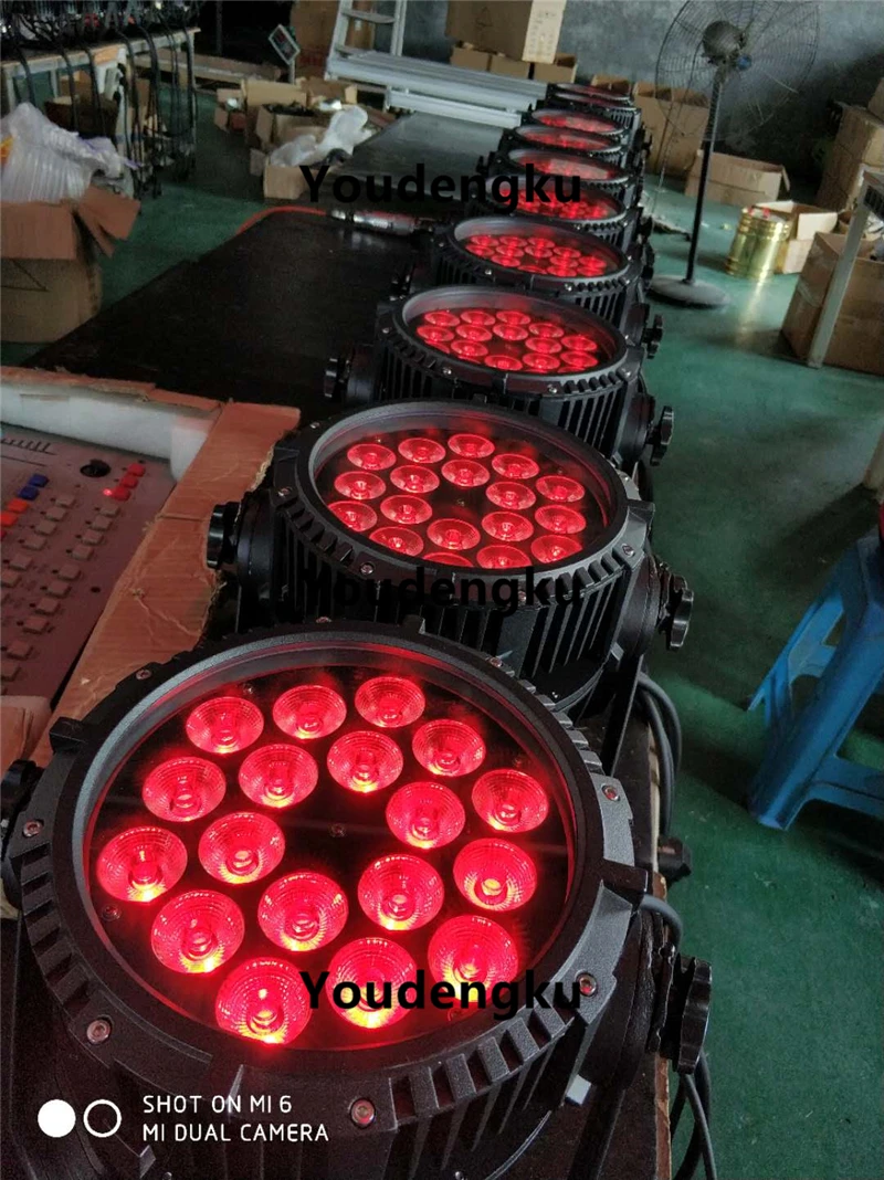 30 комплектов/партия Водонепроницаемый фон стирка led par 18x10watt rgbw 4in1 ip65 светодиодный