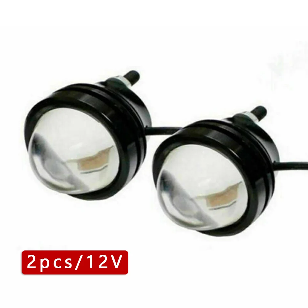 

2x LED Car DRL Light Bulb 15W Projector Lens Fog Light Xenon White Signal Lamp Driving Lights Daytime Running Fish Eye Lamp