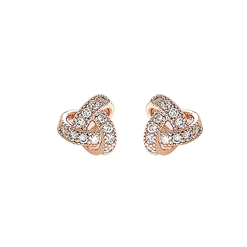

Stud Earrings Feminine Personality Super Flash Zirconium Earrings Fashion All-match Sweet Girl Ear Jewelry Jewelry Wholesale