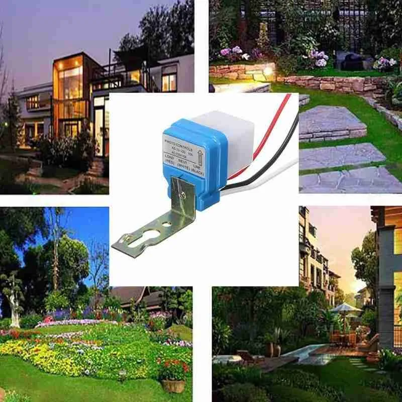 

2pcs Automatic Auto On Off Street Light Switch Outdoor Light Switch Sensor Electrical Reliable Controlled Accessories Garde H5Z8
