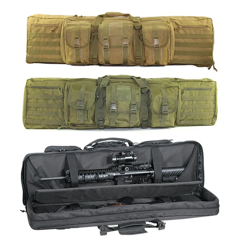 Tactical 47inch Double Rifle Gun Bag Molle Military Carbine Bag for M4a1 AR15 AK47 Airsoft Hunting Sniper Gun Carrying Pack
Tactical 47inch Double Rifle Gun Bag Molle Military Carbine Bag for M4a1 AR15 AK47 Airsoft Hunting Sniper Gun Carrying Pack
