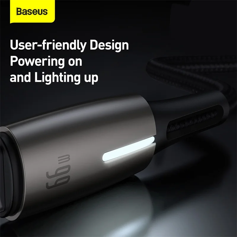 Кабель Baseus 6A USB Type C Сверхбыстрая Зарядка для Huawei Mate 40 P40 Samsung 66 Вт 5A SCP FCP USBC Type-C