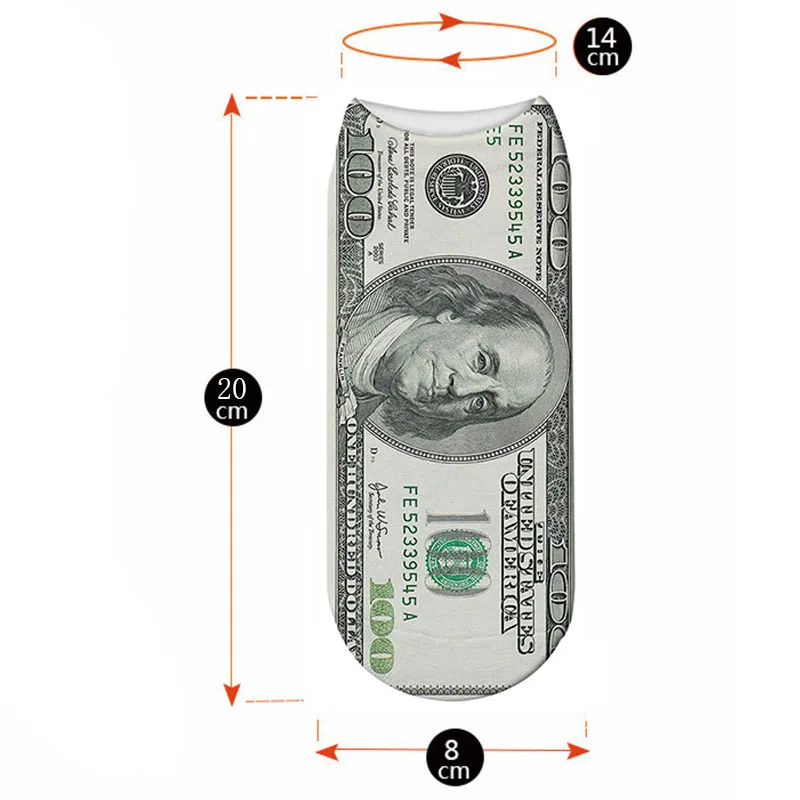 Fashion 3D Printed Harajuku Dollar Socks Yen Won Pound Euro Ruble Women Sock Money Cash Printing Japanese Funny Socks