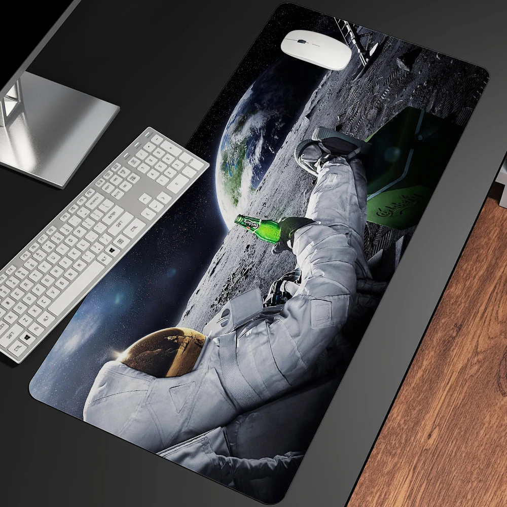 

XXL Anime Beautiful Large Gaming Desk Pad Lovely Mouse Pad HD Print Computer Gamer Locking Edge Mouse Mats For Astronaut Series