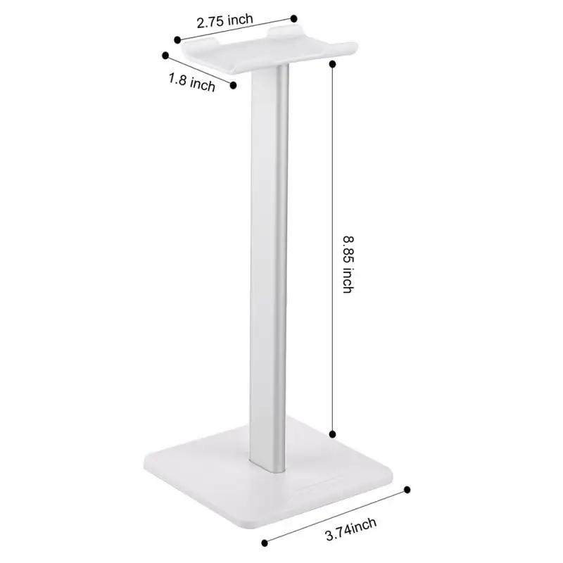 

Headset Earphone Hanger Holder Headphone Stand Desk Head Mounted Hook Display Holder Rack Headphone Bracket Hanger Black White