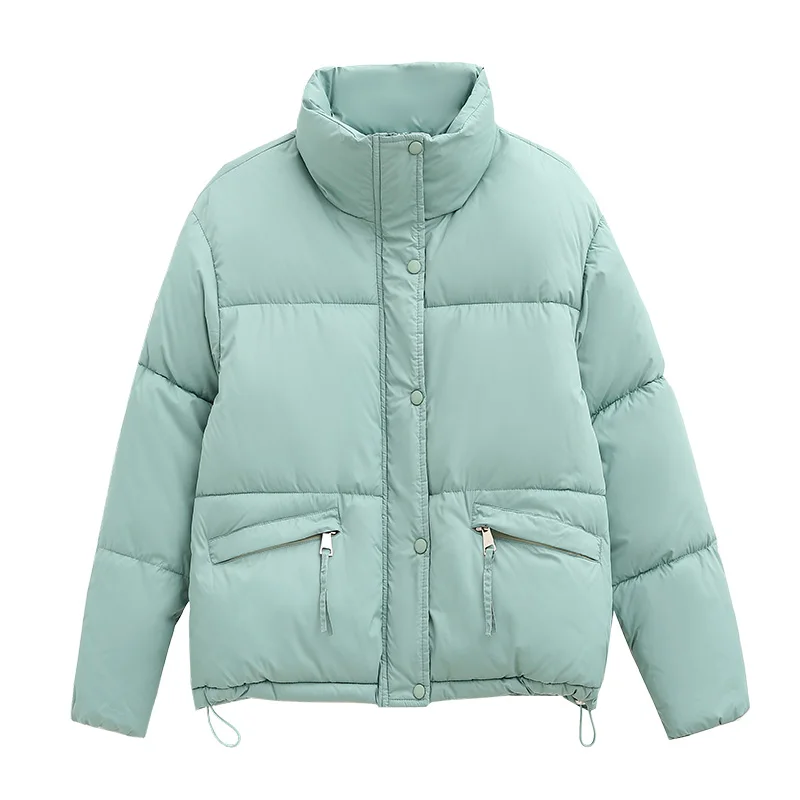 

Korean Stand Collar Winter Down Jacket Women Female Padded Coat Thicken Warm Winter Coat Women Short Black Puffer Jacket Parkas