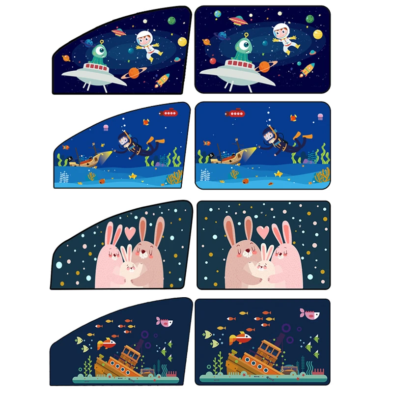 Магнитный автомобильный солнцезащитный козырек с боковым окном милый