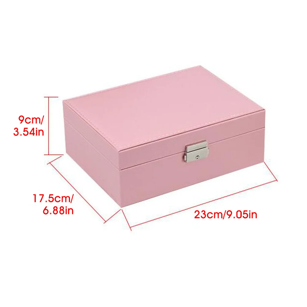 

Jewelry Organizer Large Jewelry Box High Capacity Jewelry Casket Makeup Storage Makeup Organizer Leather Beauty Travel Box