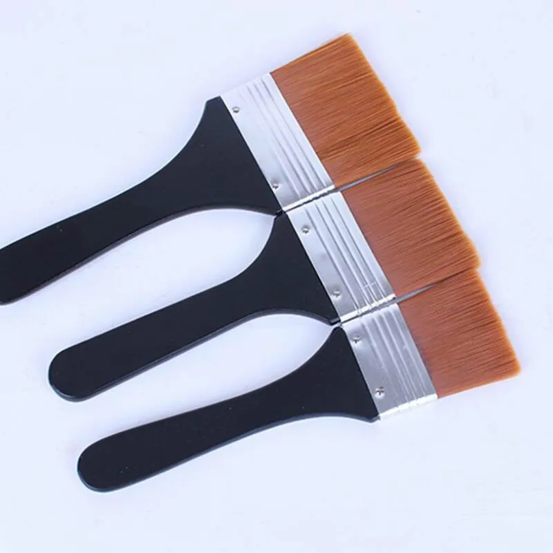 

2cm 3cm 4cm 5cm Width Watercolor Oil Art Painting Brush Nylon Hair Painting Drawing Brush for Painter Students Teaching Aid