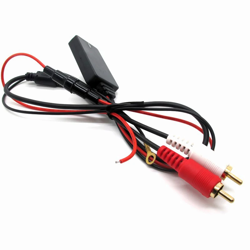 Универсальный модуль приемника Bluetooth AUX адаптер с 2 кабелями RCA для автомобильного