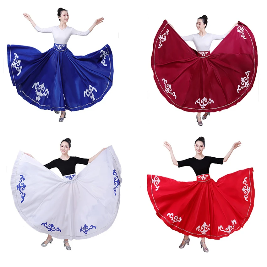 Юбка испанского фламенко новинка 2021 танцевальные костюмы для женщин платья