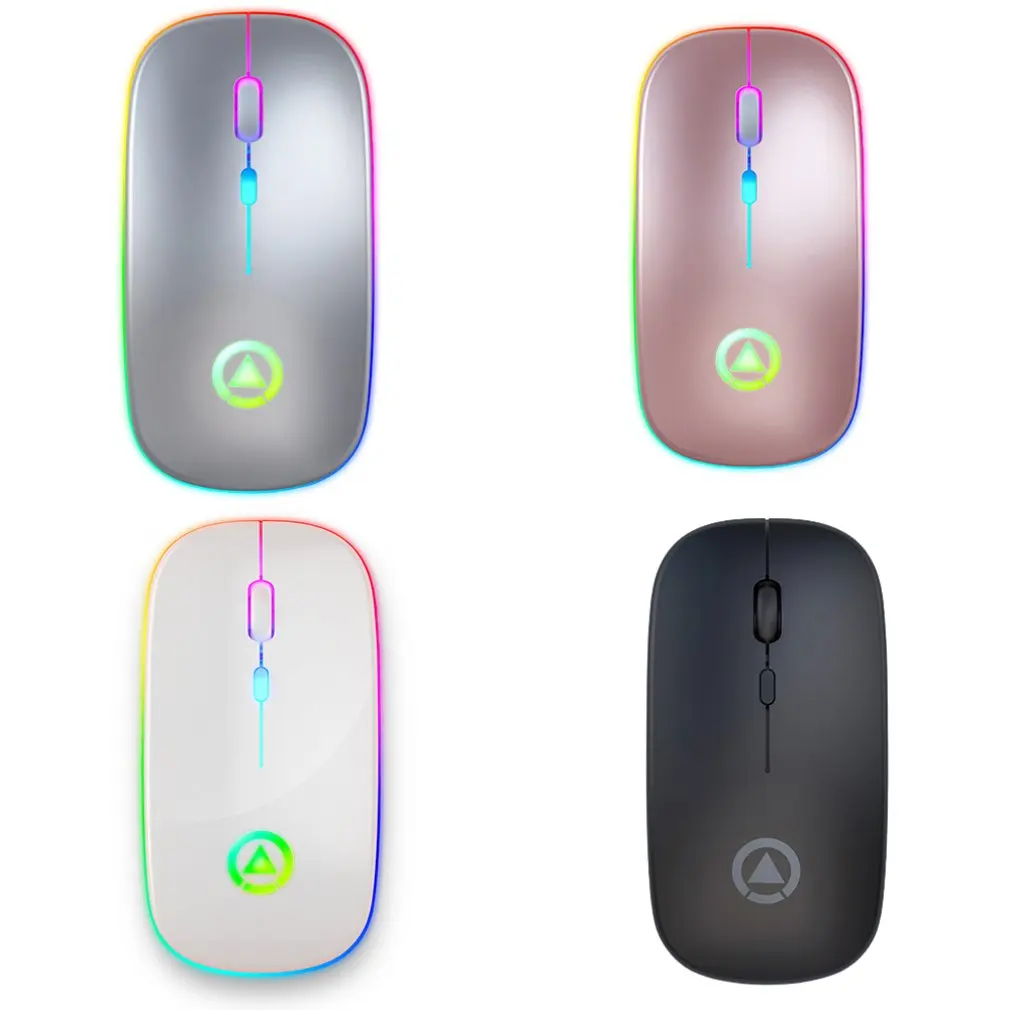

LED Backlit Rechargeable Wireless Mouse USB Receiver Ergonomic Optical Gaming Mouse Silent Desktop PC Laptop Mouse