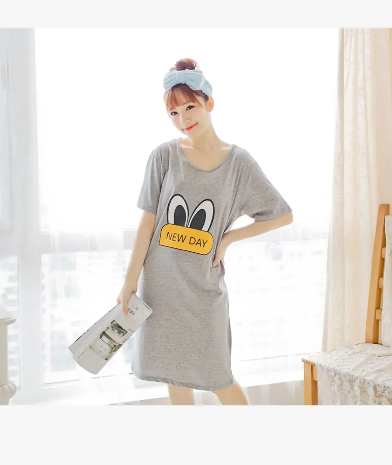 

2017 New summer style Nightgown Nightdress pijama Ladies Sleepwear Women nightwear AZ701
