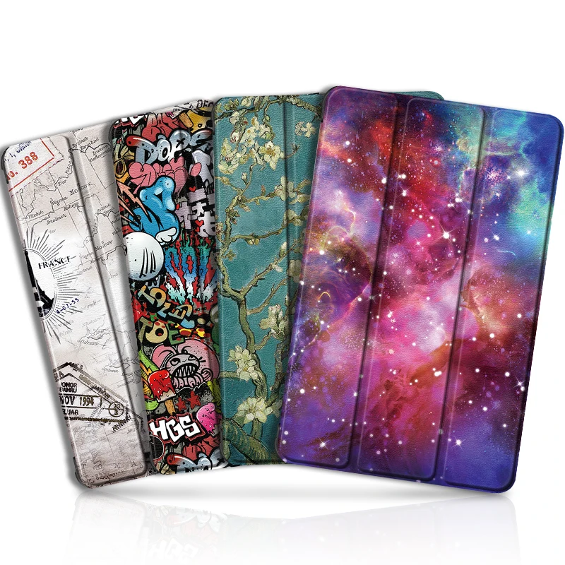 Тонкий чехол для Lenovo Tab M10 FHD Plus умный противоударный из искусственной кожи