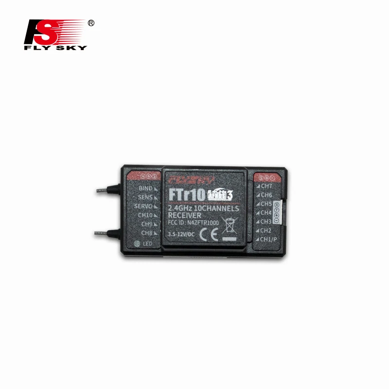 Flysky FTr10 2 4G 10CH двухсторонняя двойная антенна PPM/IBUS AFHDS3 мини приемник для