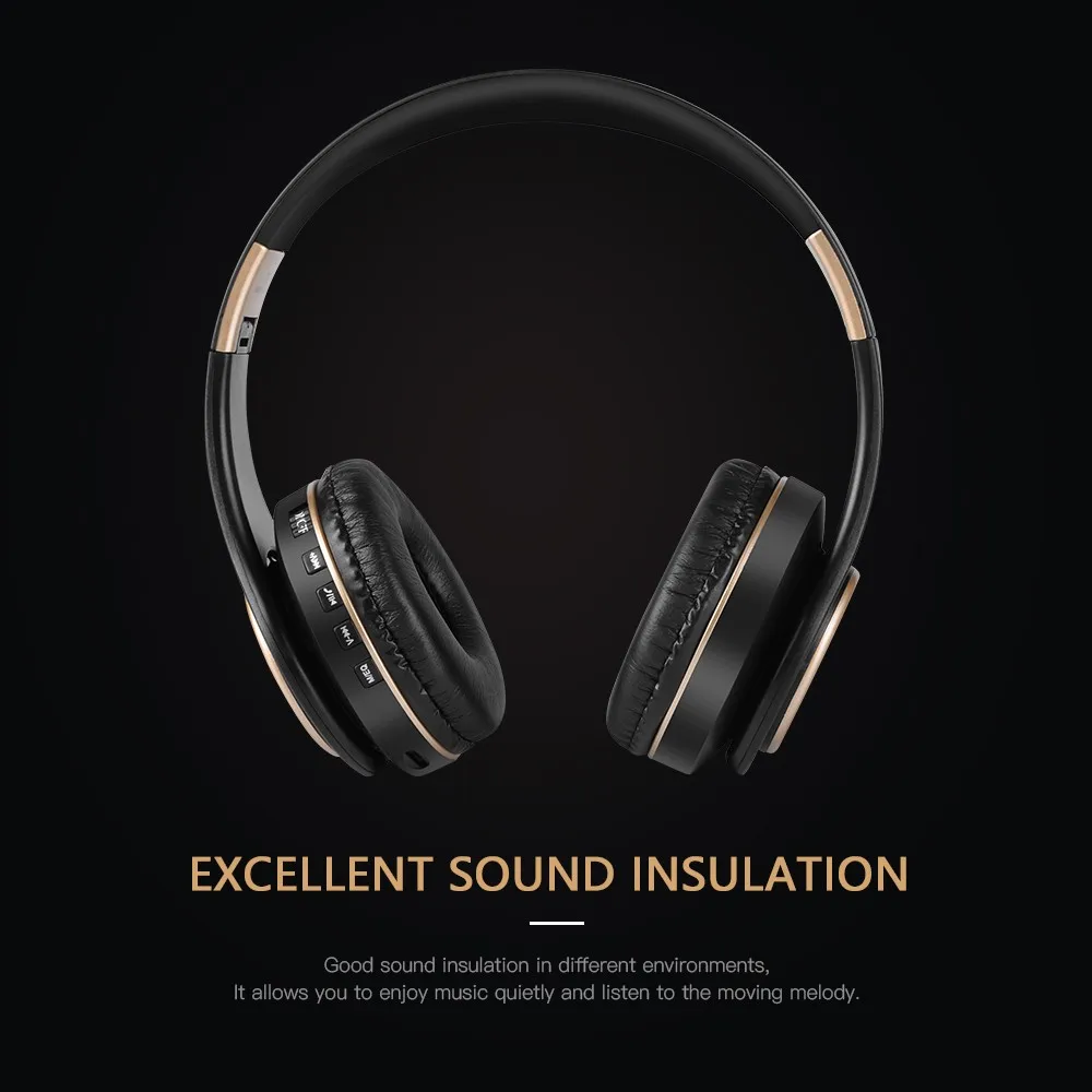 Новые беспроводные наушники, Bluetooth гарнитура, Складные стерео наушники, игровые наушники с микрофоном для ПК, мобильного телефона, Mp3