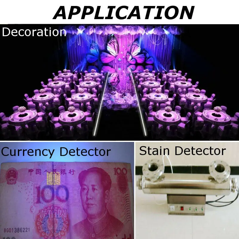 Ультрафиолетовая Светодиодная лента 5 В 12 24 черная лампа 5050 -нм флуоресцентная