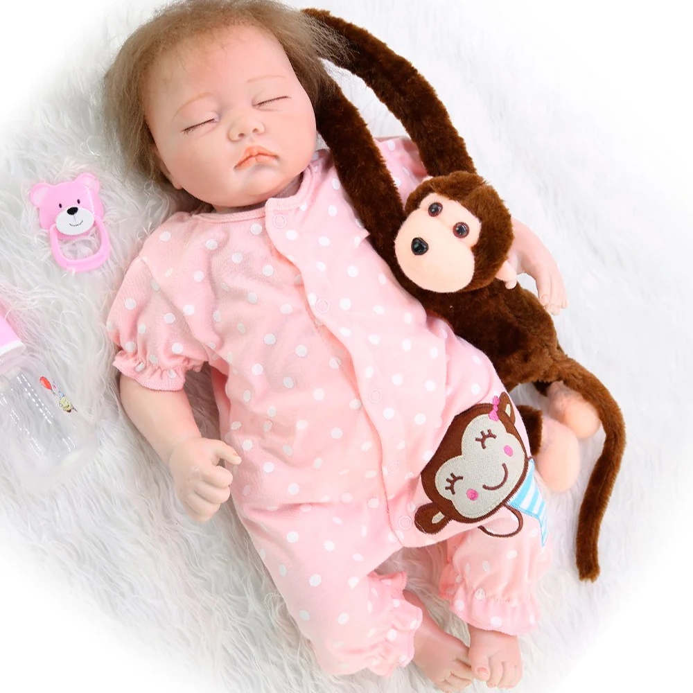Реалистичная кукла реборн 20 дюймов Спящая принцесса девочка младенцы