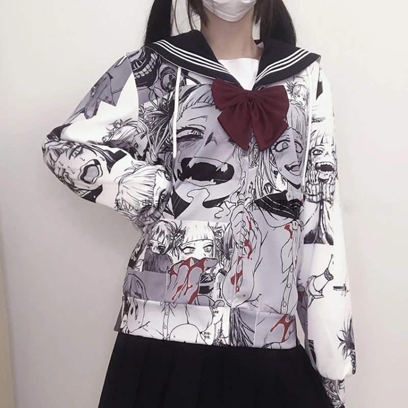 

Anime Boku No Hero Academia Cosplay Costume Himiko Toga My Hero Academia Hoodies Sweatshirts Zip Jacket Halloween Costumes CS186