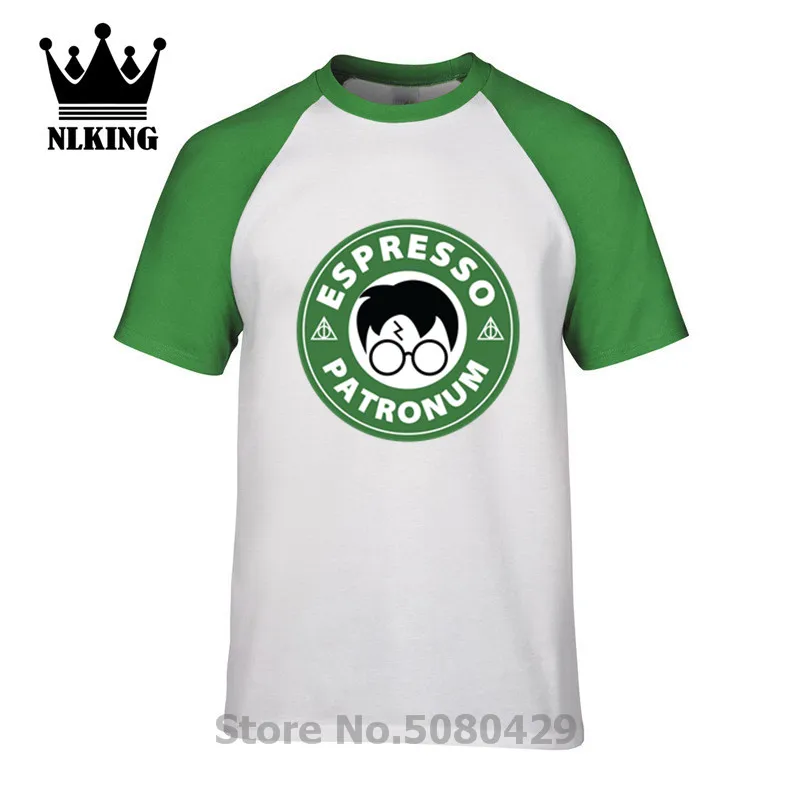 Футболка с короткими рукавами из хлопка принтом Гарри эспрессо KAWAII Harajuku модная