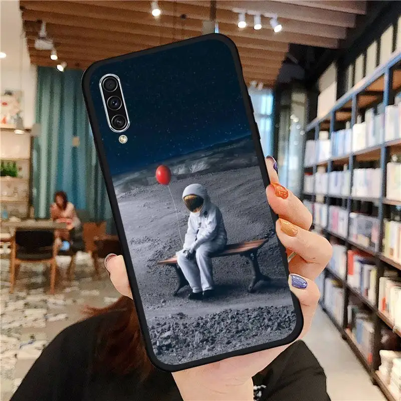 

Astronaut universe interesting cute Phone Case For Samsung galaxy A S note 10 7 8 9 20 30 31 40 50 51 70 71 21 s ultra plus