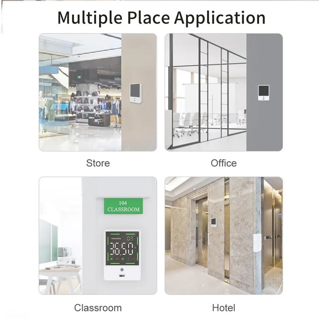 Настенный инфракрасный термометр для офиса фабрики школы ресторана магазина лба