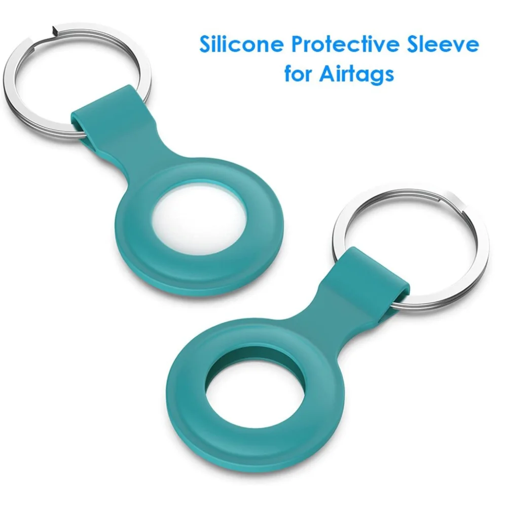 

TPST 2 Pcs Airtags Case for AirTag Phone Finder Silicone Key RingProtective Skin Cover with Keychain, Airtags Silicone Case