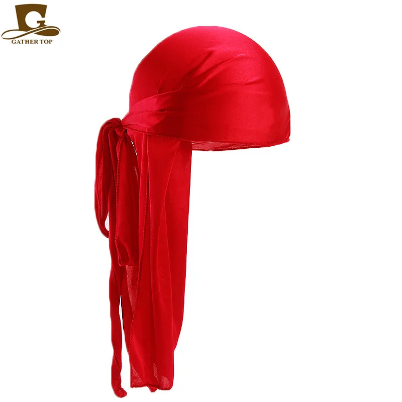 Бандана для мужчин и женщин головной убор унисекс Durag шелковая Пиратская Кепка