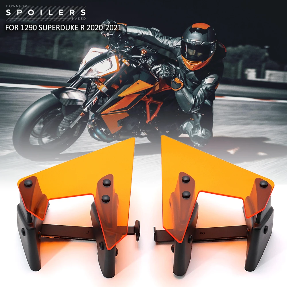 

Новинка 1290, запчасти для мотоциклов SUPERDUKE R 2020 2021, боковые Спойлеры Downforce, Обтекатели с неподвижными крыльями, панель дефлекторов крыльев