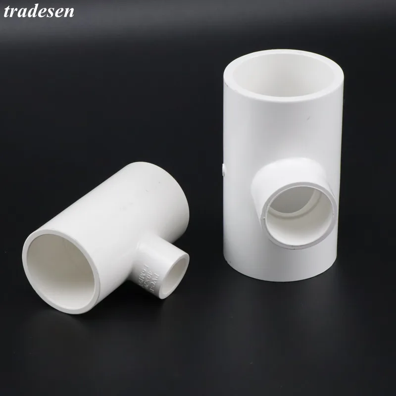 

1Pcs I.D20~50mm PVC Pipe Reducer Tee Connector Garden Irrigation Frame Planting Tube Fittings Aquarium Fish Tank 3 Way Joints