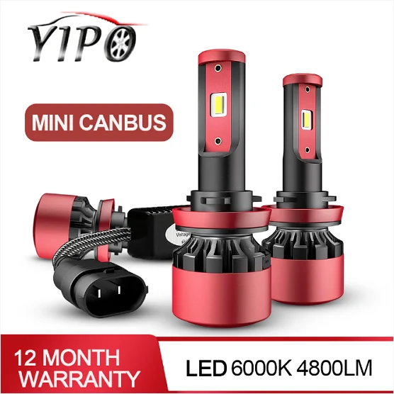 Мини CANBUS healight h4 led h11 h1 h3 h7 h11 9005 9006 hb3 hb4 csp чип Автомобильный Стайлинг лампада фары 6000k led automotivo 2 шт