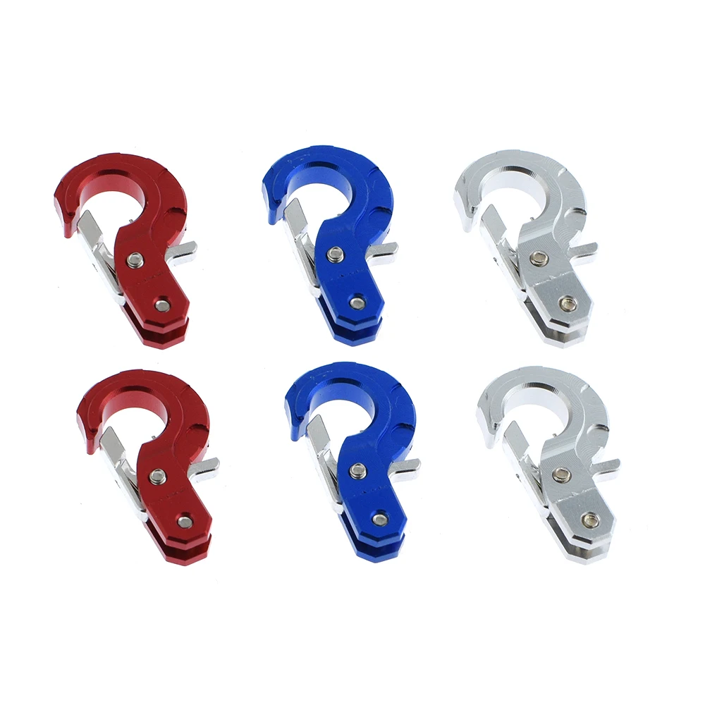 2 шт. ЧПУ Алюминиевый сплав спасательная Пряжка лебедка крюк для 1/10 RC Гусеничный