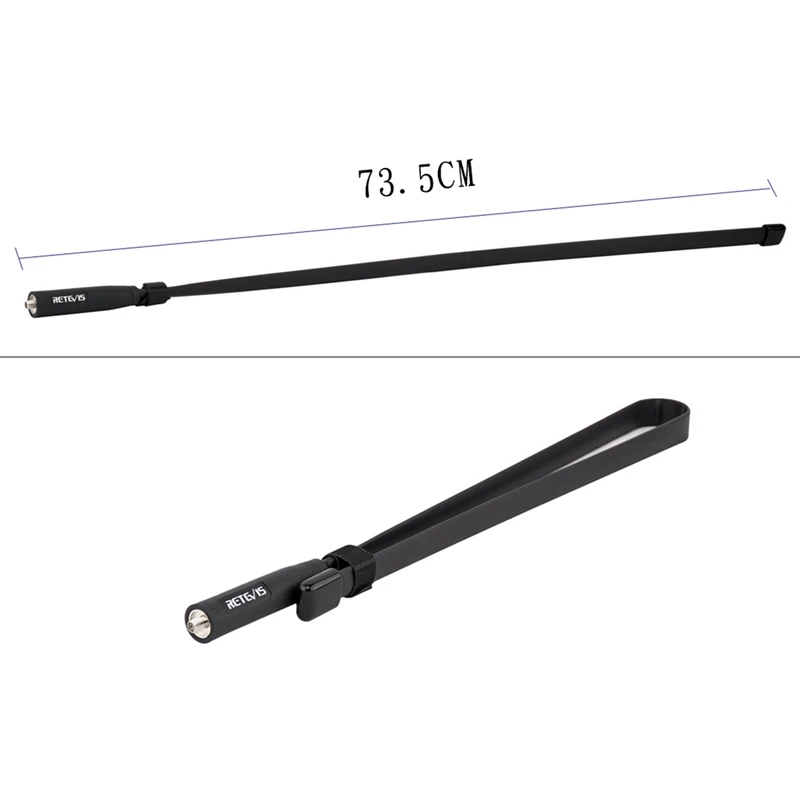 

Retevis HA02 Foldable Antenna SMA-F High Gain 5DBi Walkie Talkie Antenna for Baofeng UV-5R UV-82 Ailunce HD1 RT29 H777