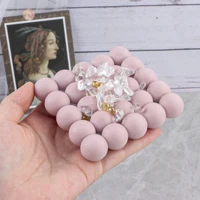 creative cement ball tray silicone mold concrete coaster placings mould diy plaster craft mousse chocolate baking tool home prop