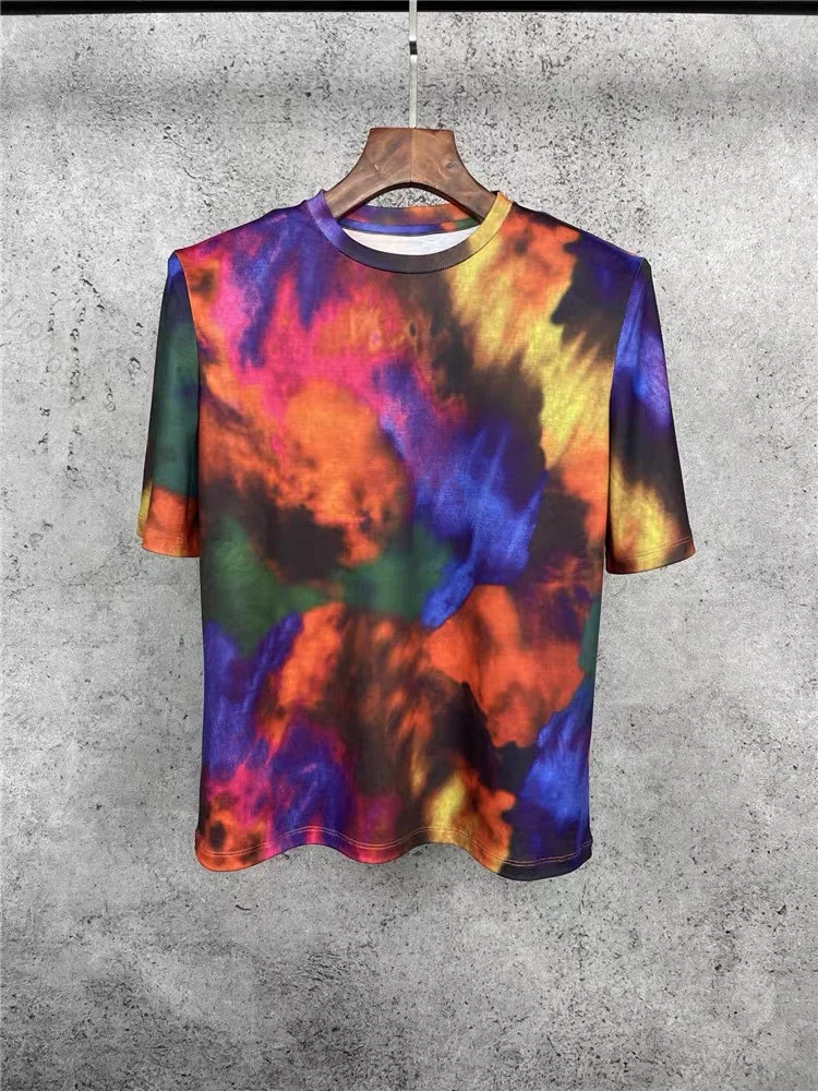 

CHICLADY hit color fashion tee women casual highstreet t-shirt lady designer fashion new y2k mujer traf vestidos de mujer casual
