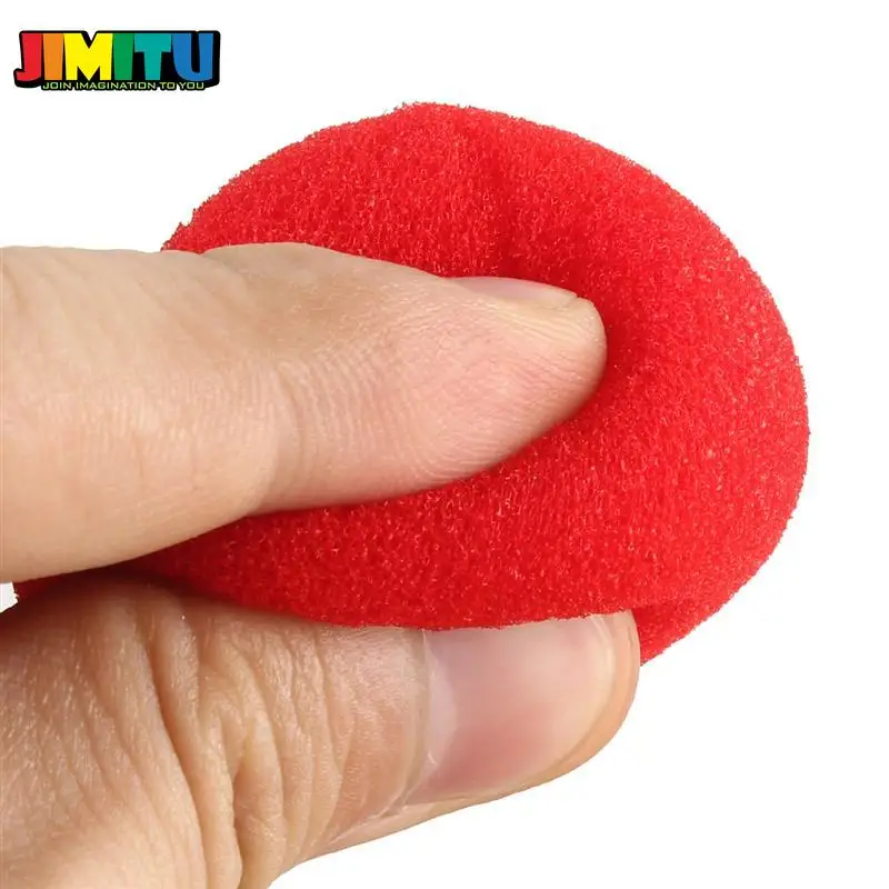JIMITU 4,5 мм магический шар из губки 10 шт. модный красный классический комедийный трюк мягкий красный губчатый шар игрушка волшебные аксессуары