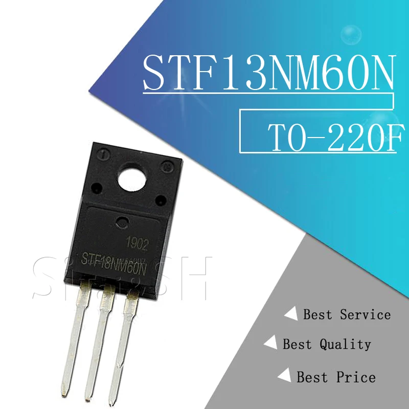 10 шт. STF13NM60N 13NM60N 13NM60 MOSFET N-CH 600V 13A TO-220F | Электронные компоненты и принадлежности