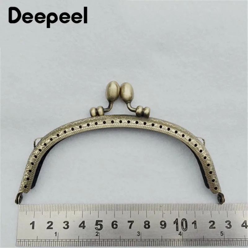 Deepeel5pcs12.5cm античная латунь бутон головка металлическая рамка для кошелька дужки с