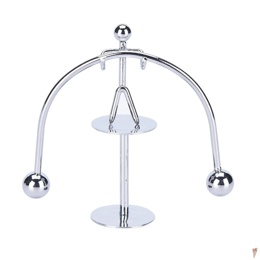 

Weightlifter Mold Desk Decor Metal Craft Perpetual Balance Art Education Kinetic Motion Toy Figurines Stainless Steel